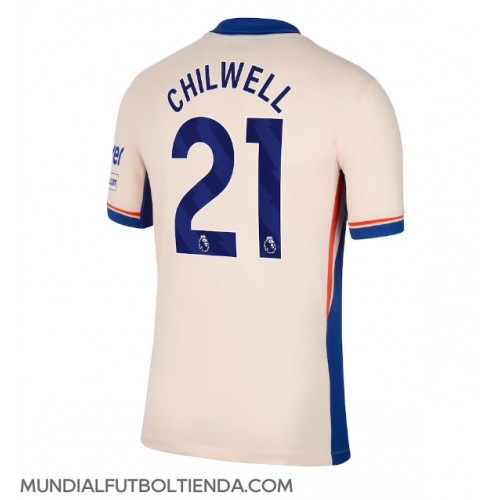 Camiseta Chelsea Ben Chilwell #21 Segunda Equipación Replica 2024-25 mangas cortas